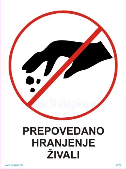 Prepovedano hranjenje živali