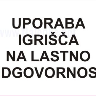 Uporaba igrišča na lastno odgovornost