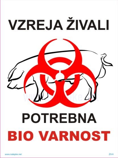 Vzreja živali potrebna bio varnost