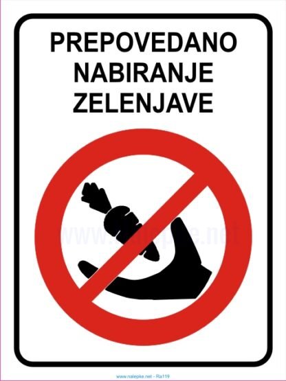 Prepovedano nabiranje sadja in zelenjave