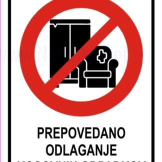 Prepovedano odlaganje kosovnih odpadkov